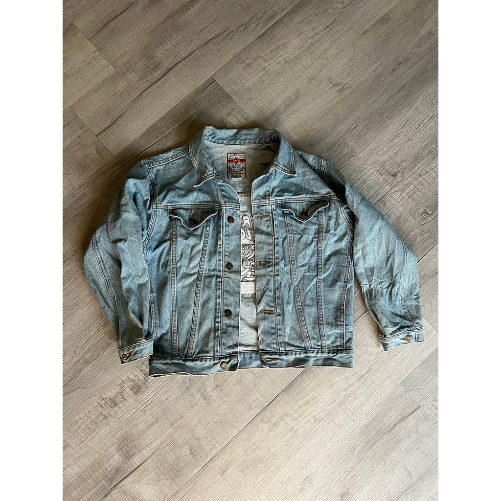 Vintage Kids Embroidered Loonie Tunes Denim Jacket XL