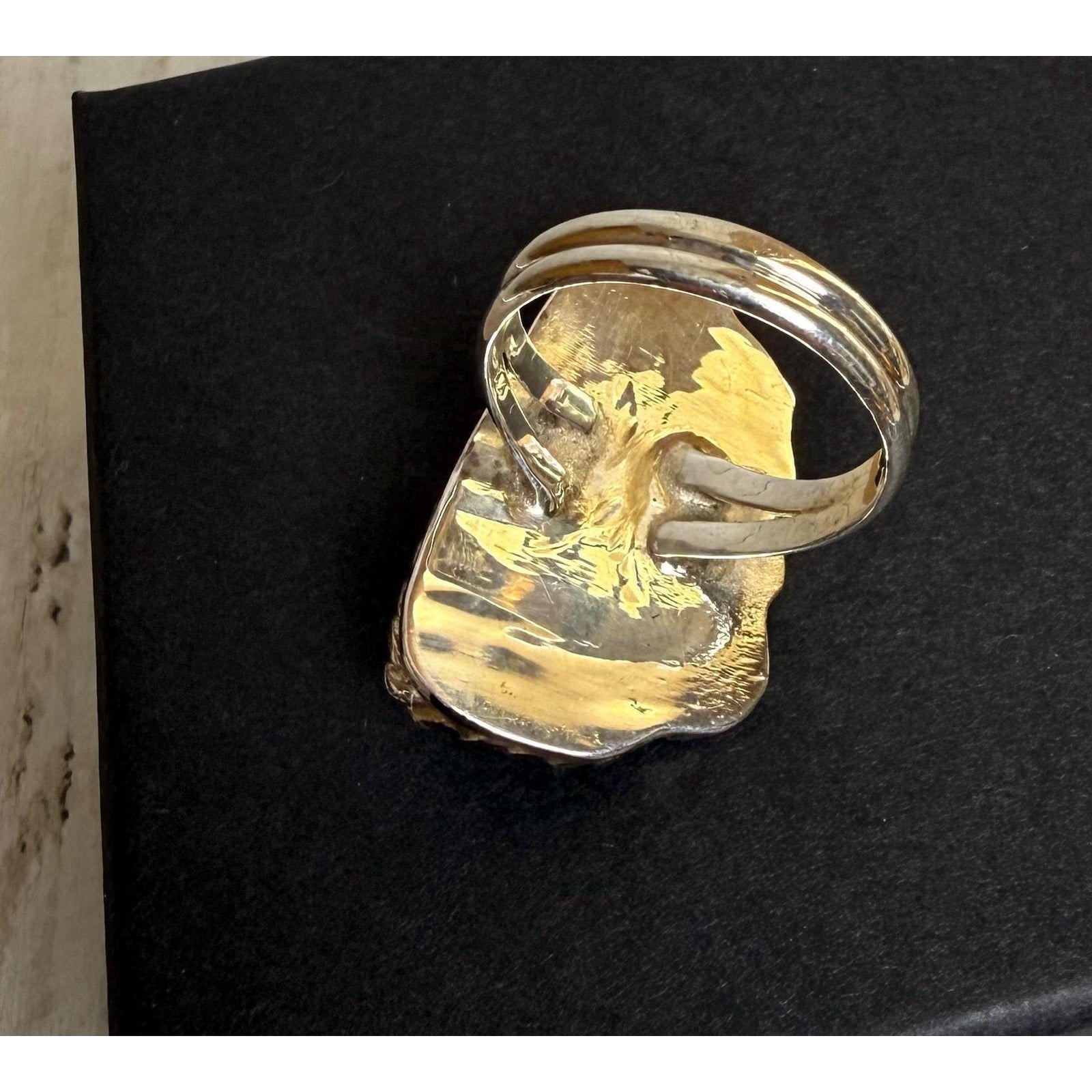 Labradorite and Sterling Ring 8 3/4