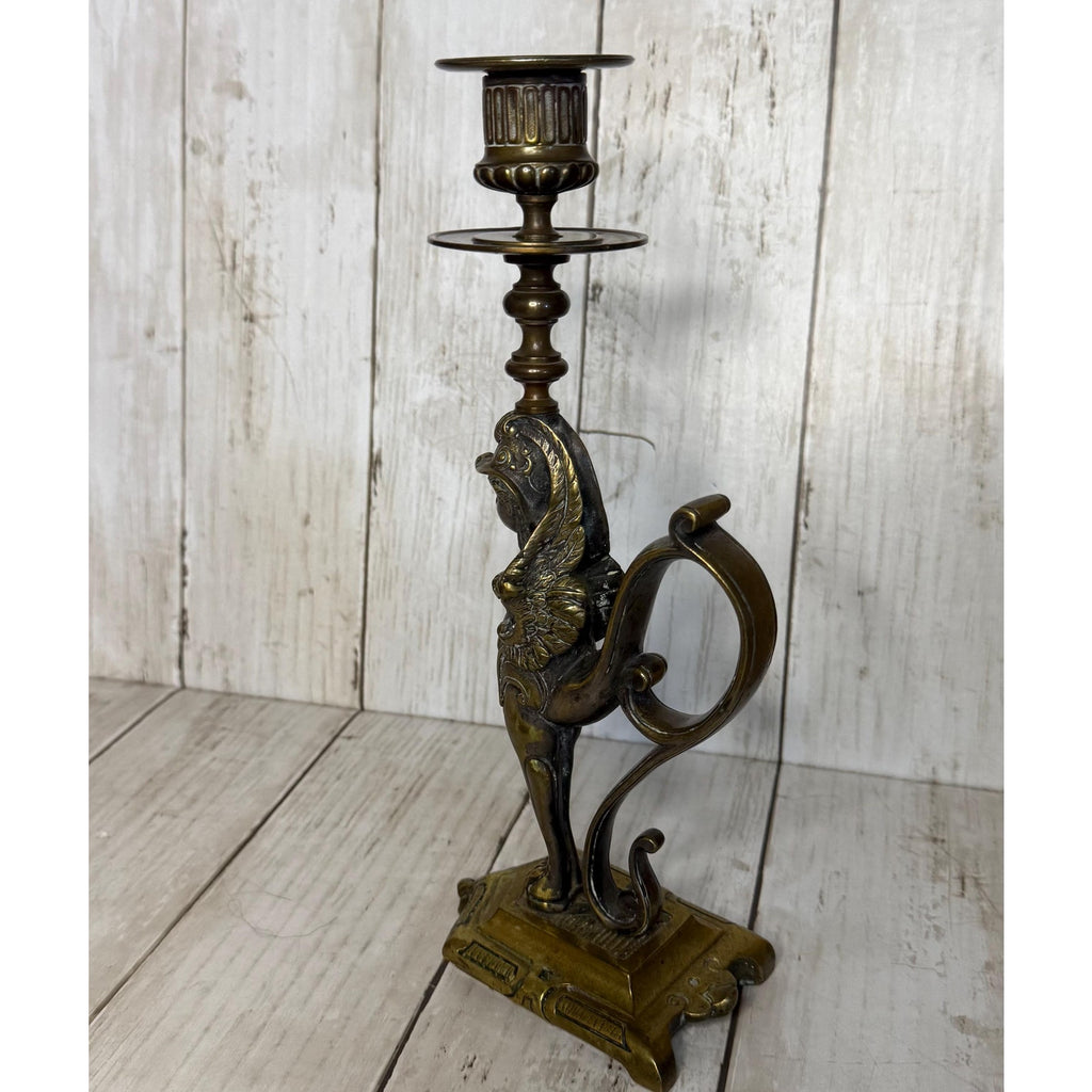 Vintage Brass MCM Candle Stick Holder