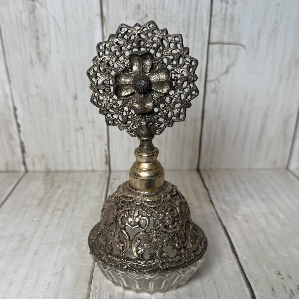 Ornate Dogwood Flower Perfume Bottle