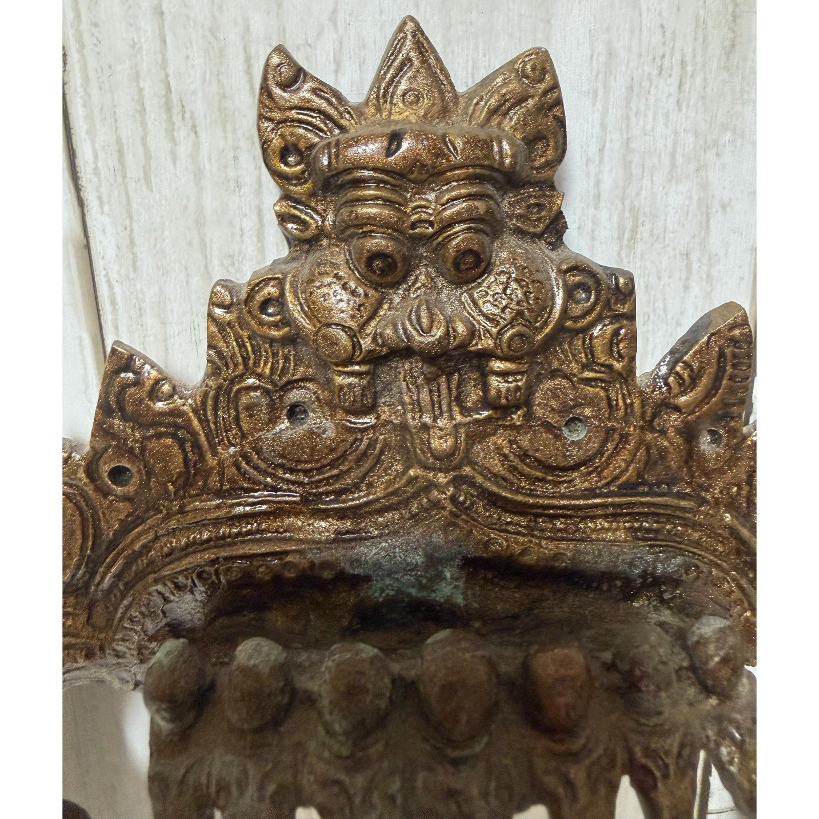 Kirtimukha Prabhavali Brass Wall Hanging