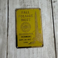 1961 Fall Foliage Meet Bennington, Vermont Dash Plaque