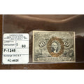 1863 Second Issue 10 Cents Fractional Currency VF/XF