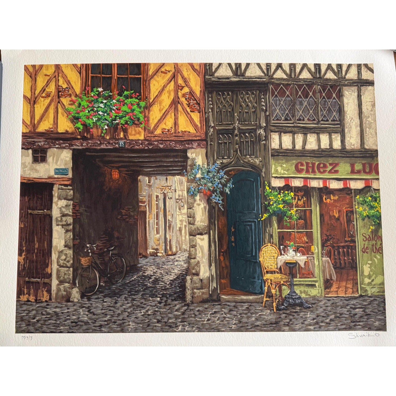 Viktor Shvaiko Serigraph, "Light on the Passageway", Signed Printer's Proof