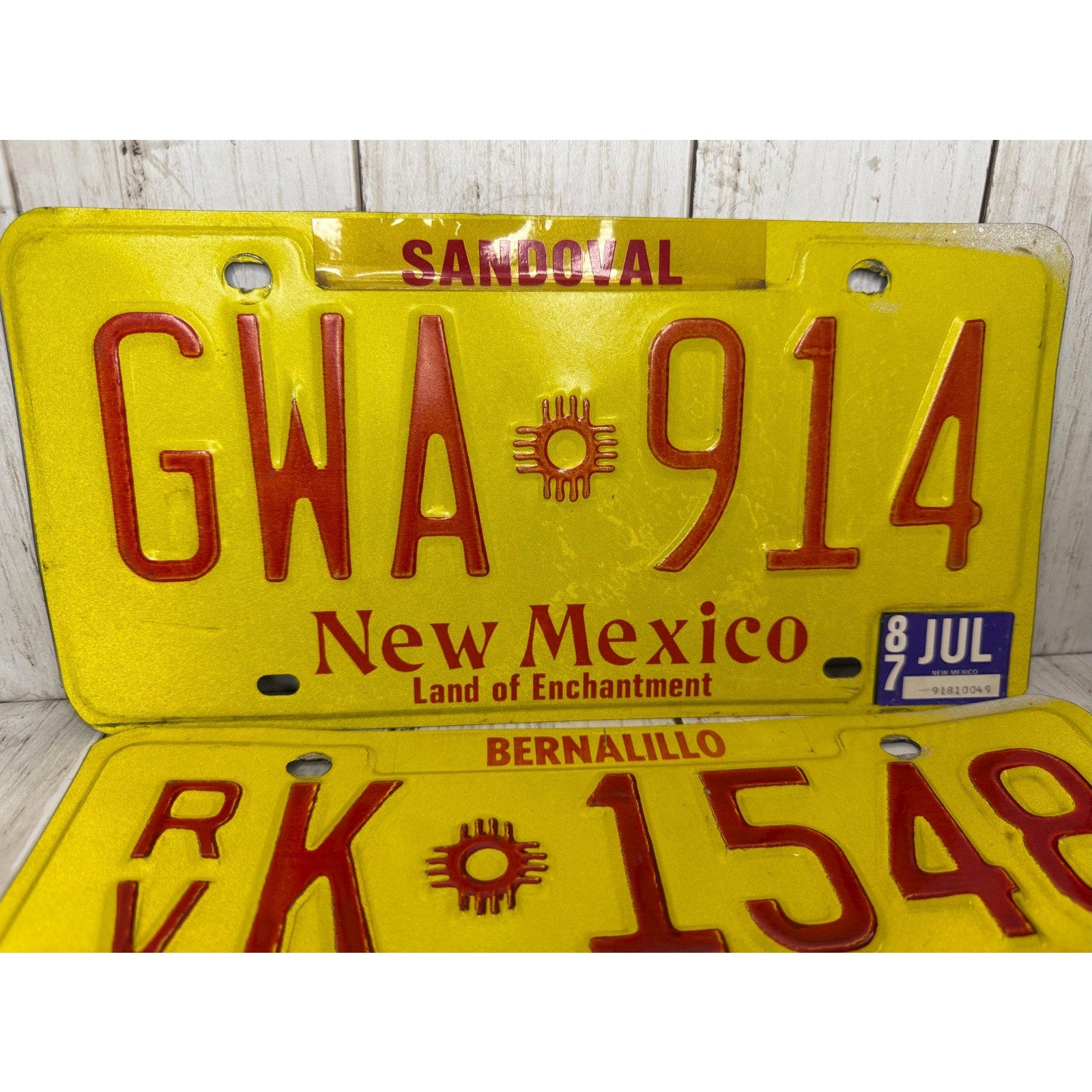 Lot of 4 New Mexico License Plates