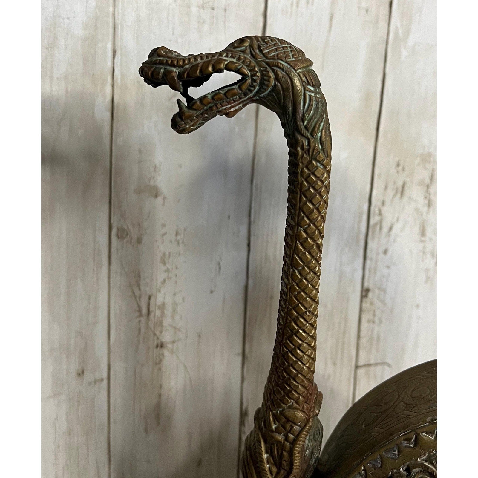 Antique Brass and Copper Ewer