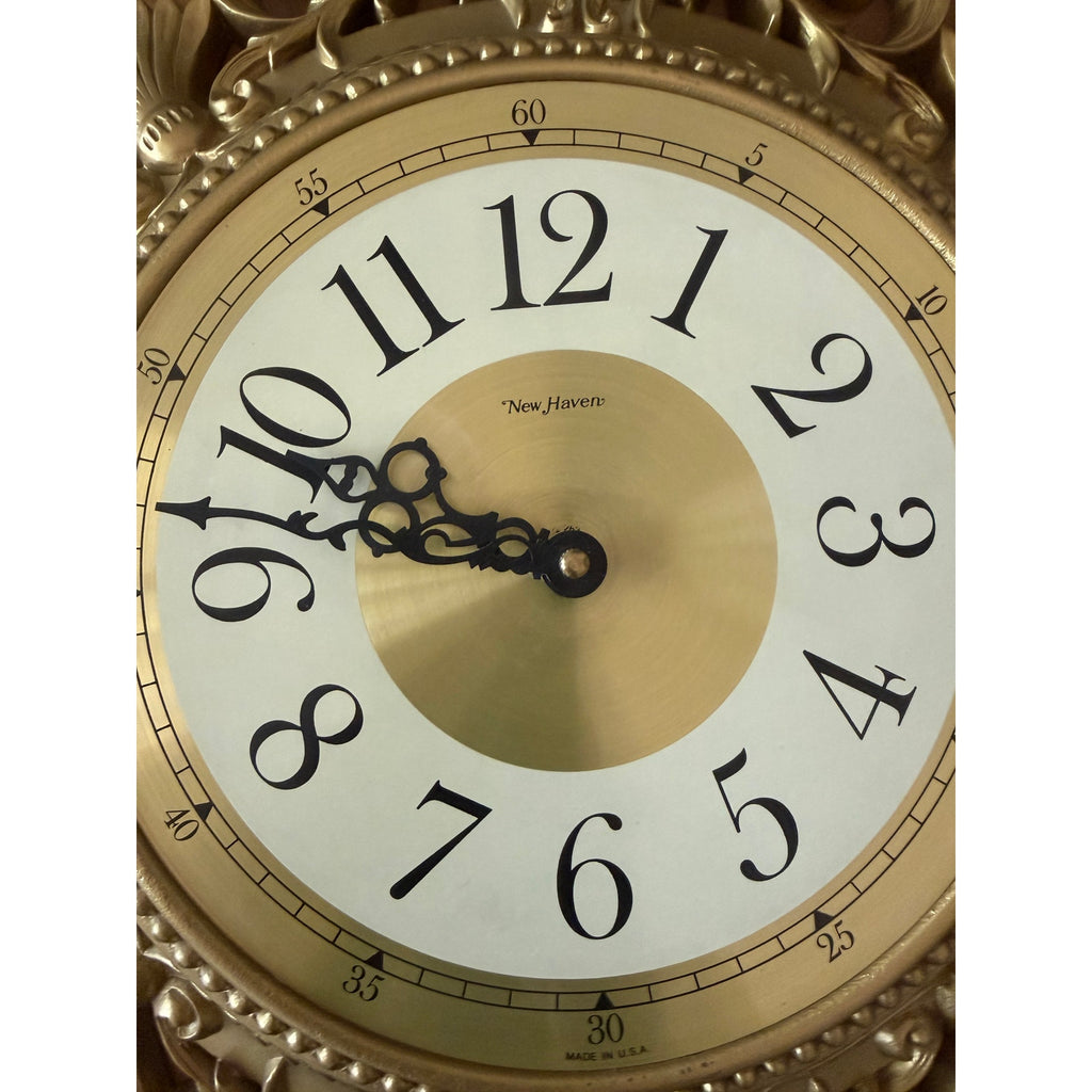 Burwood New Haven - 1963 MCMLXIII 264 - Gold Wall Clock and Sconces
