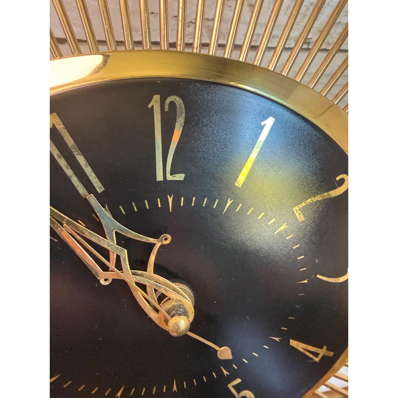 GE Mid Century Starburst Wall Clock
