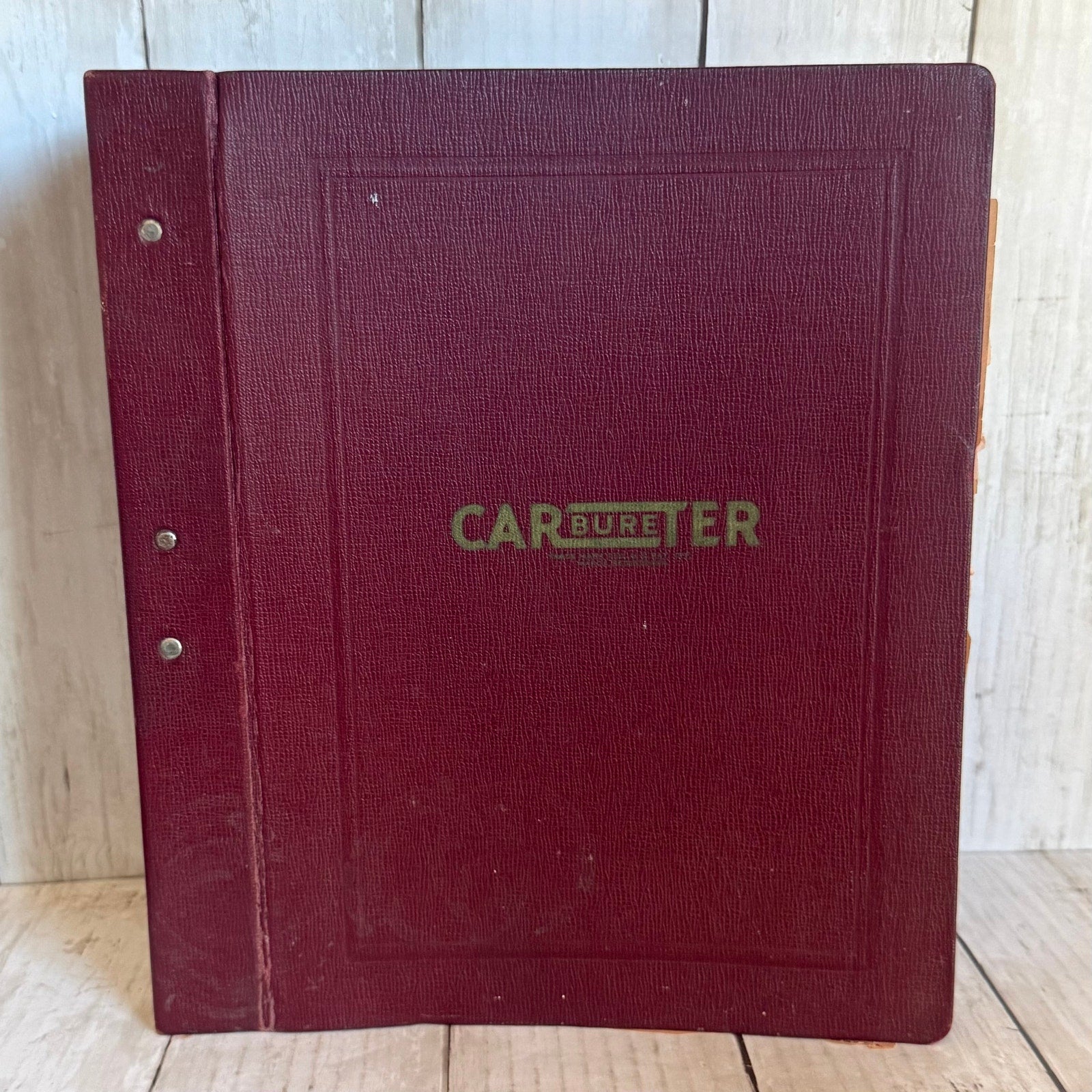 Carter Carburetor Parts Manual 1954