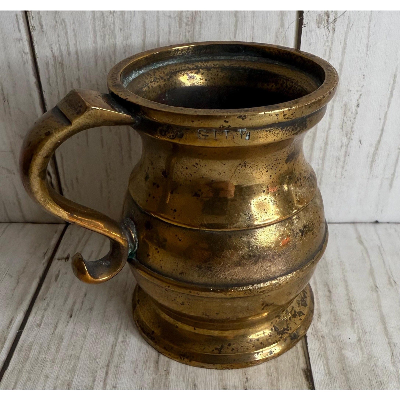 Small Brass Gill Measure Tankard