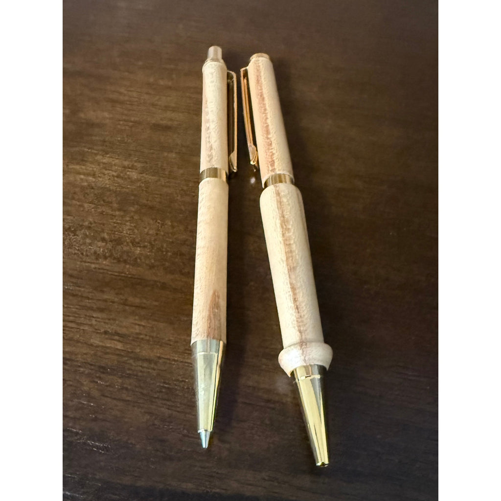 Turned Wood Pen and Pencil Set