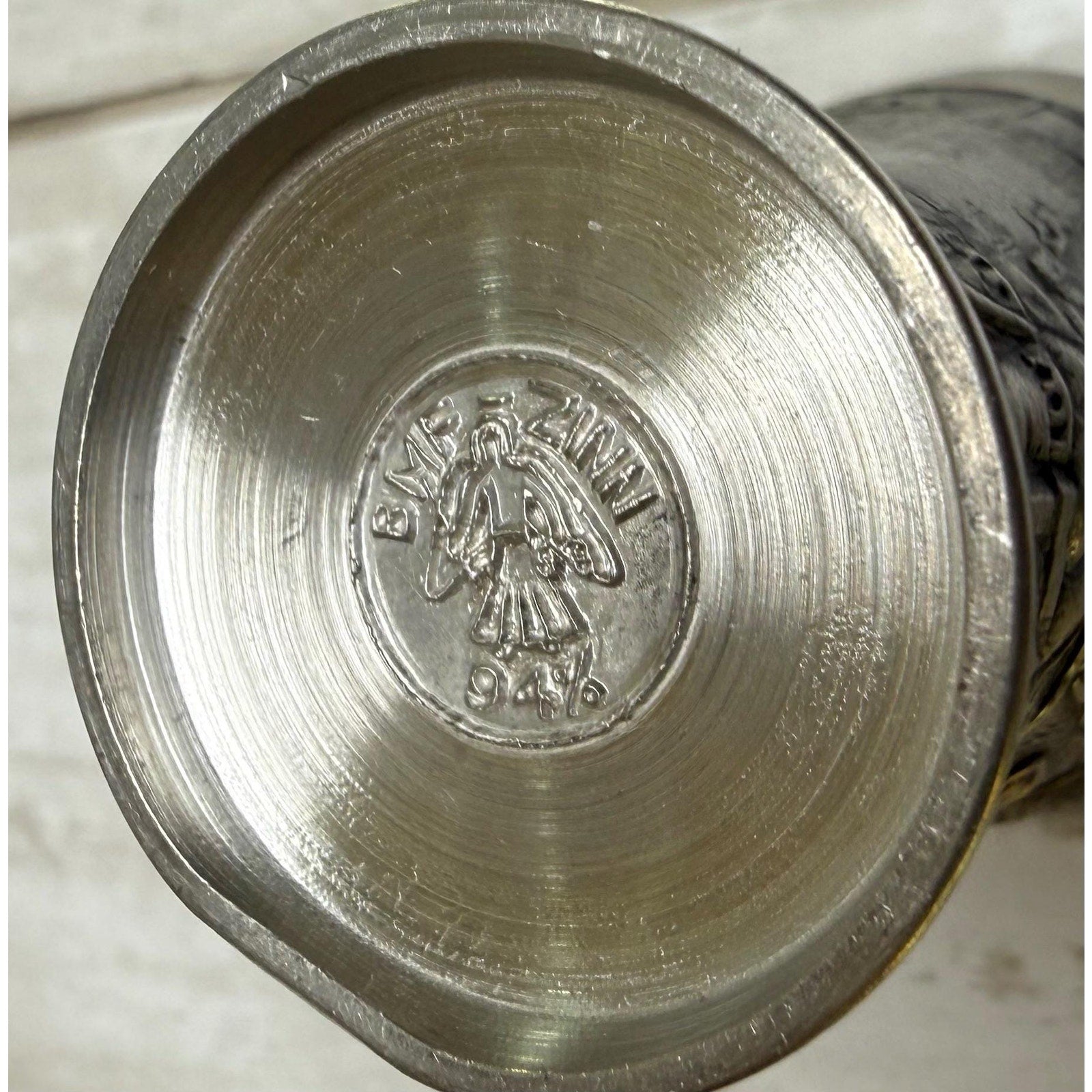 Set of 3 German Pewter Cups - Grenningloh and Zinn Becker