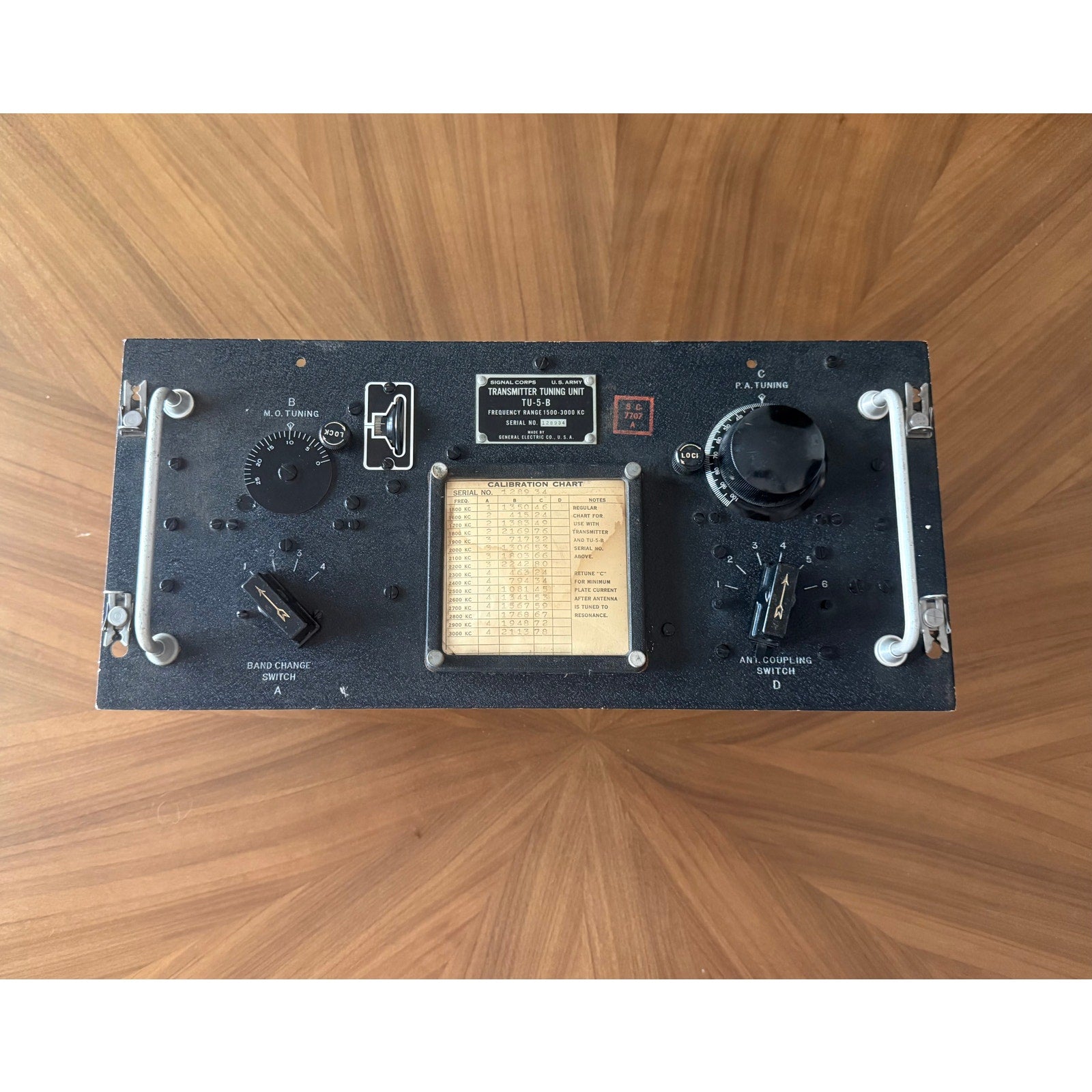 General Electric TU-5-B Transmitter Tuning Unit