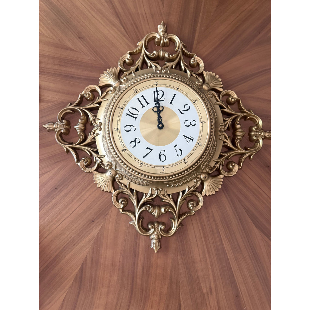 Burwood New Haven - 1963 MCMLXIII 264 - Gold Wall Clock and Sconces