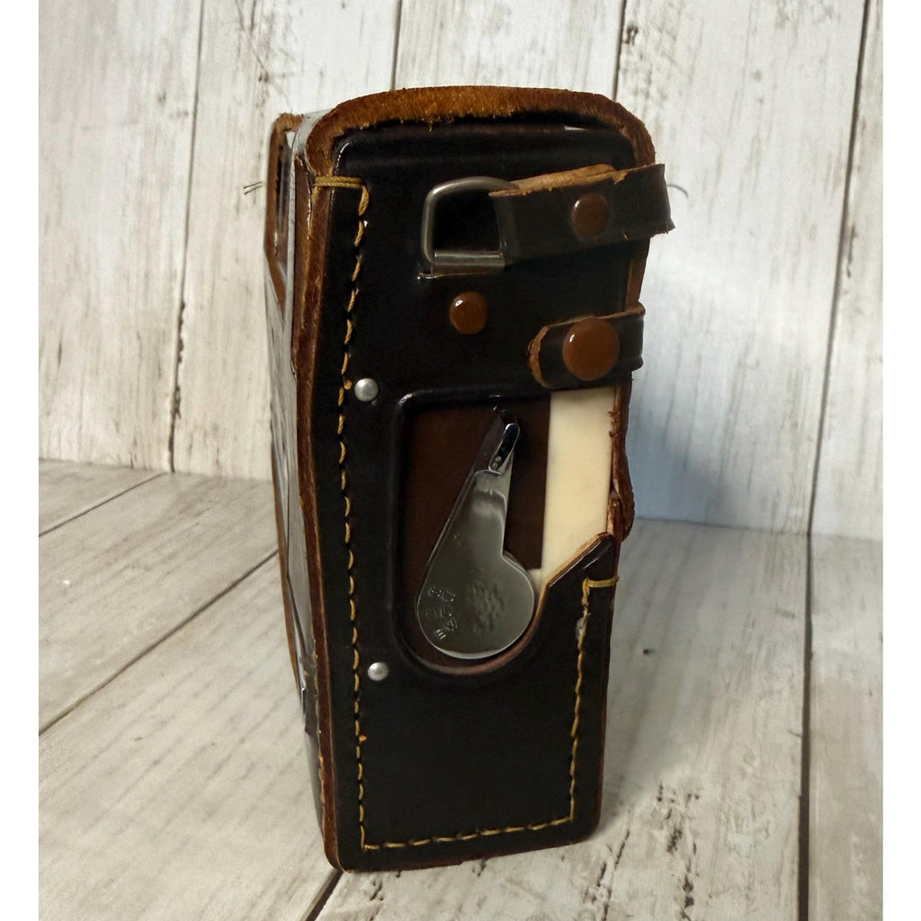 Morse Transistor Radio with Leather Case