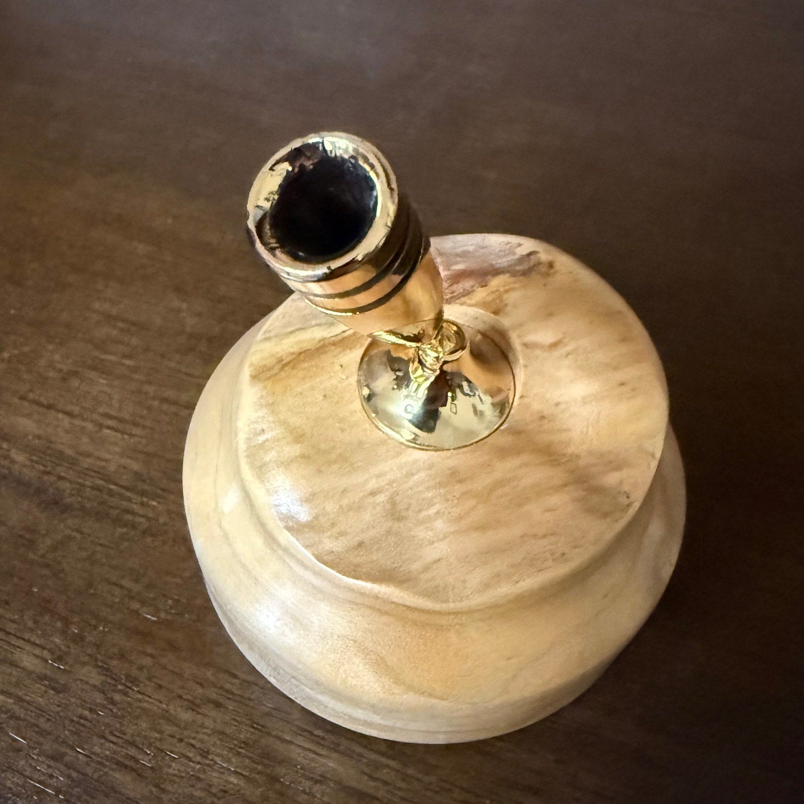 Hand Turned Natural Wood Pen Holder