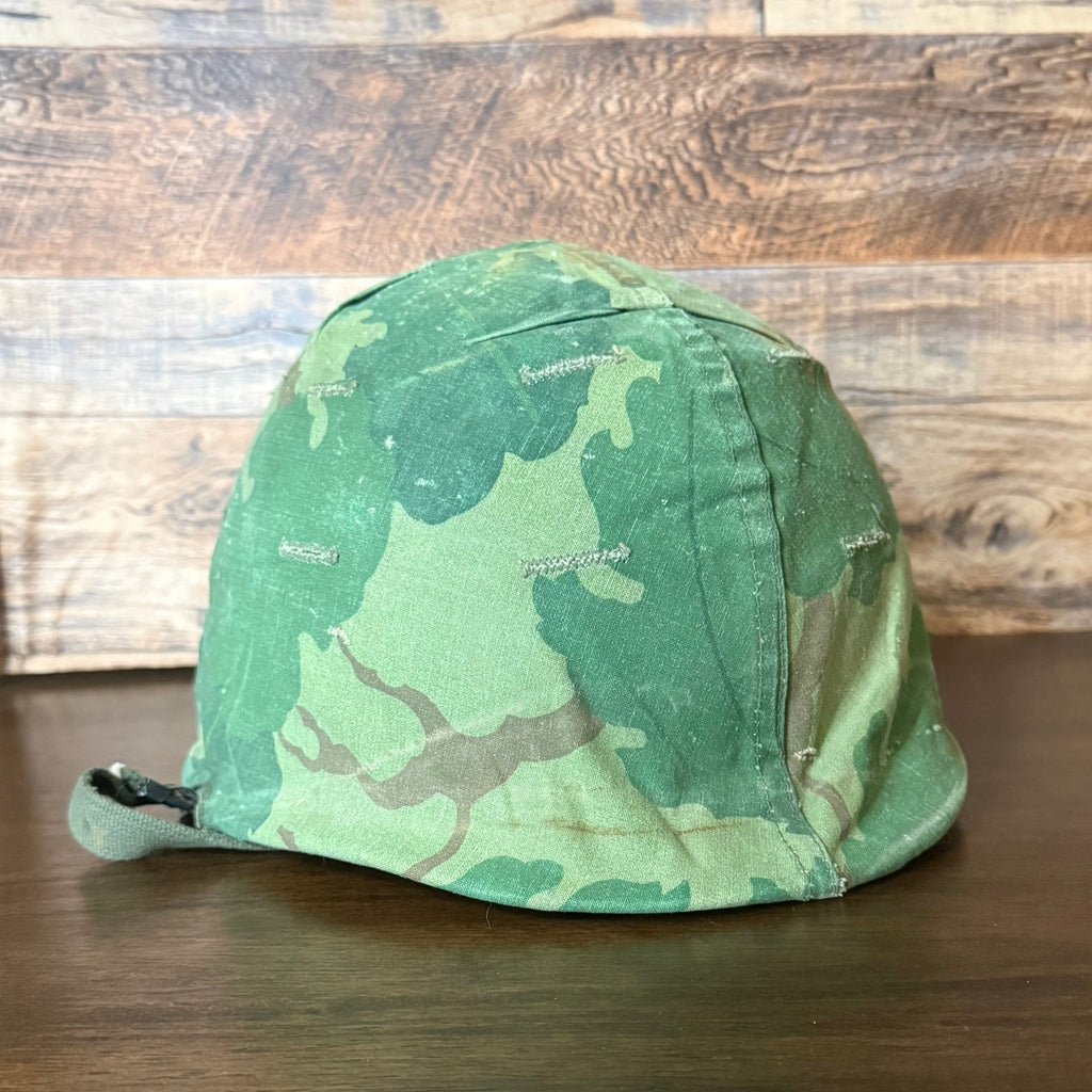 Army M-1 U.S. Helmet with Camouflage Cover Liner