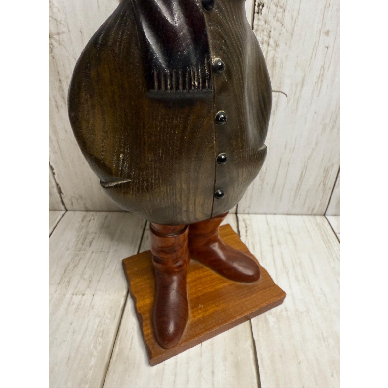 Hand Carved Wooden Pilot 11 inches