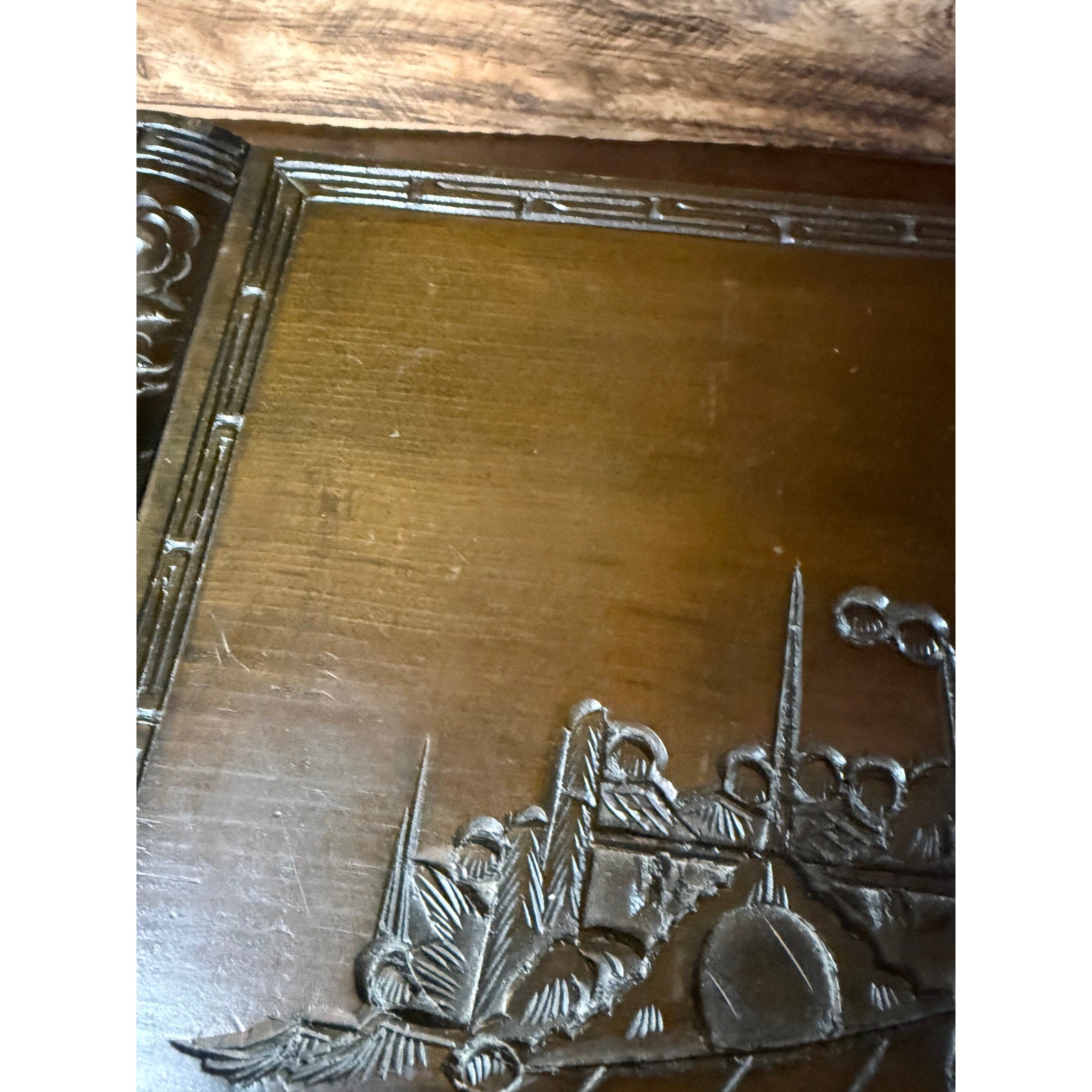 Hand-Carved Asian Wooden Jewelry Music Box