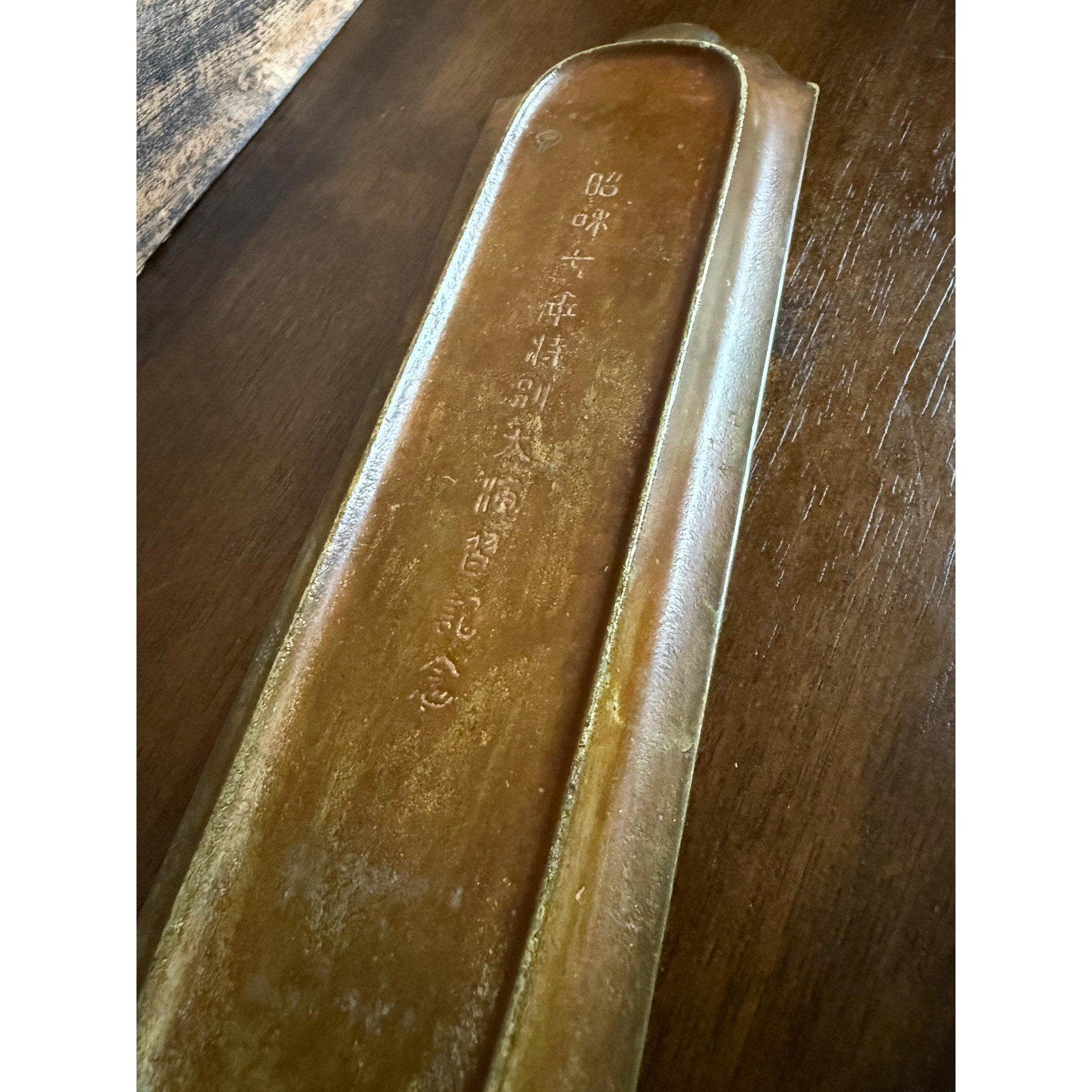 Pre War China Bronze Brush and Pen Tray