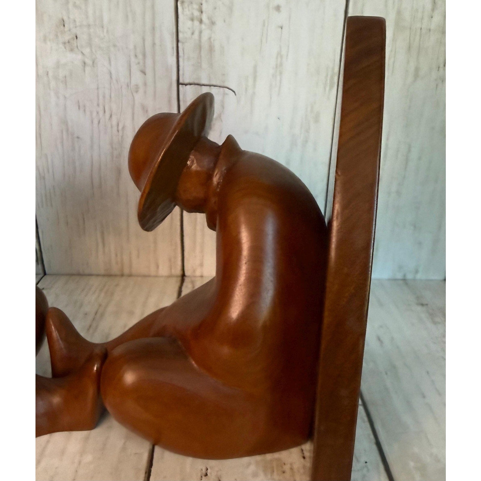 Hand Carved Siesta Bookends