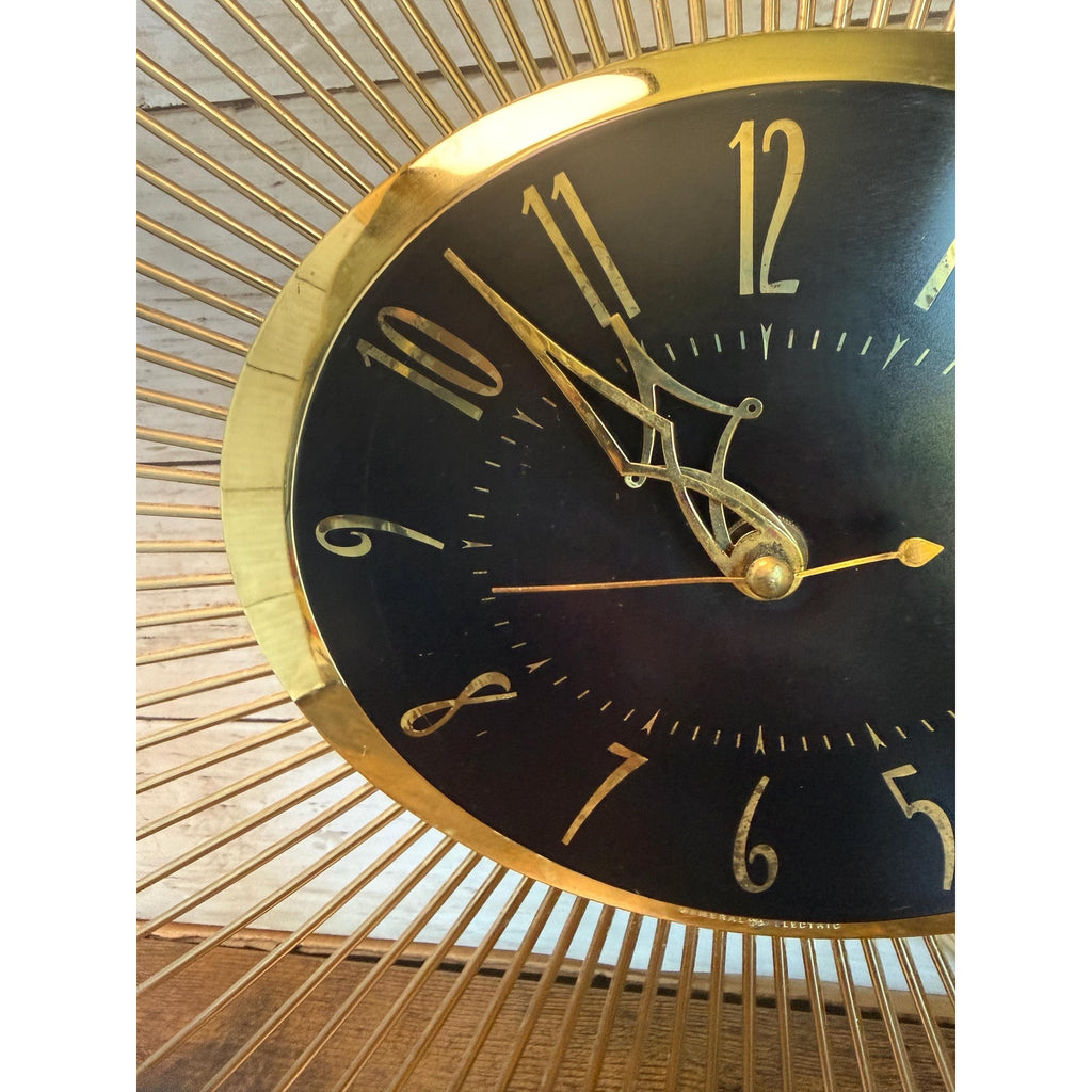 GE Mid Century Starburst Wall Clock