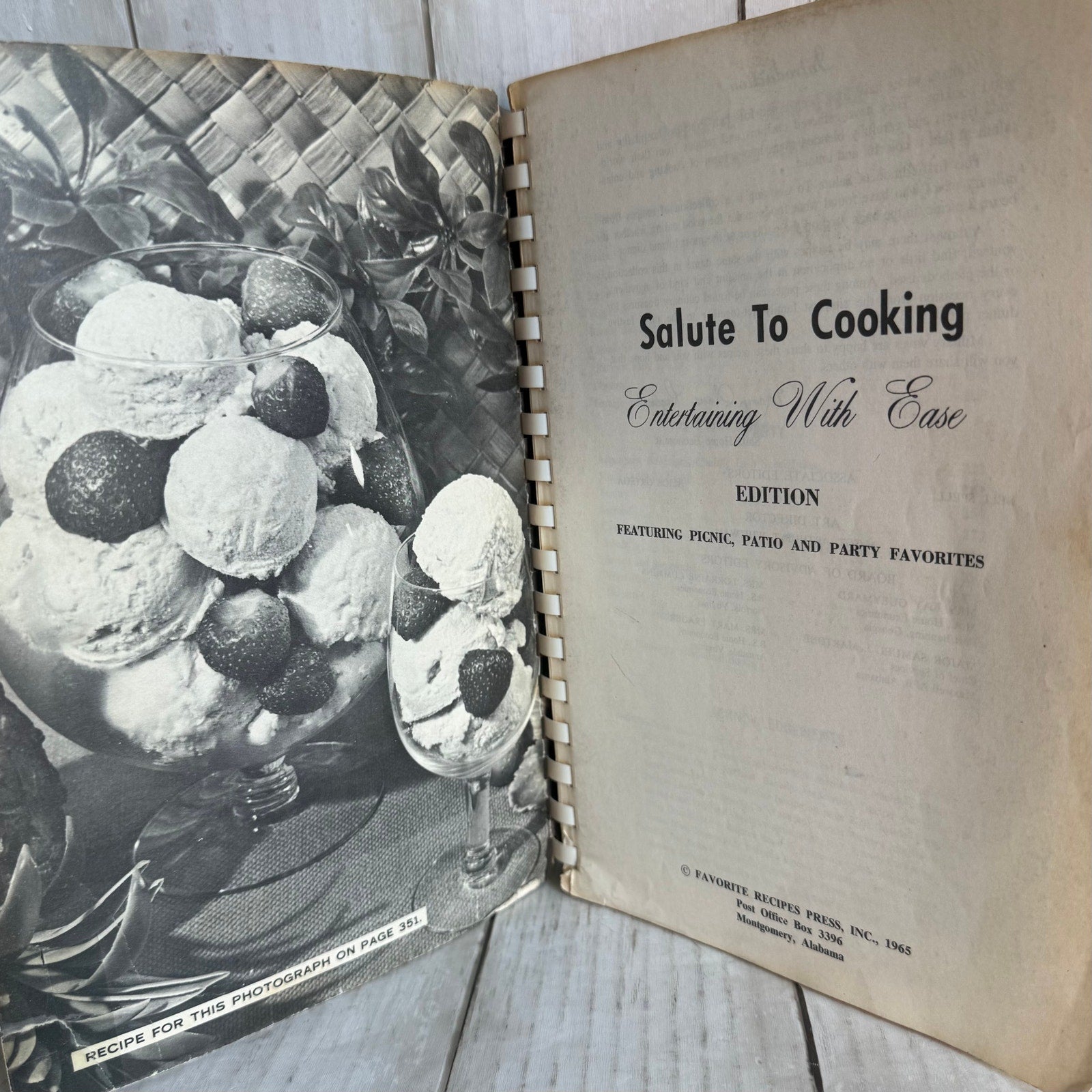Salute to Cooking: Entertaining With Ease