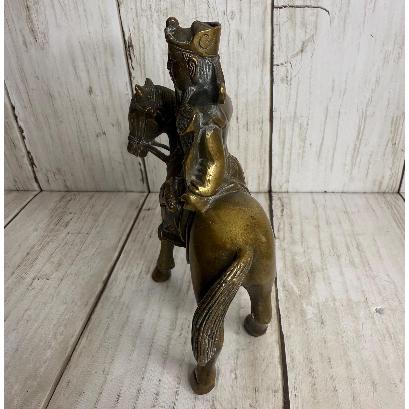 Small Bronze God of Fortune on Horseback