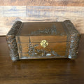 Hand-Carved Asian Wooden Jewelry Music Box