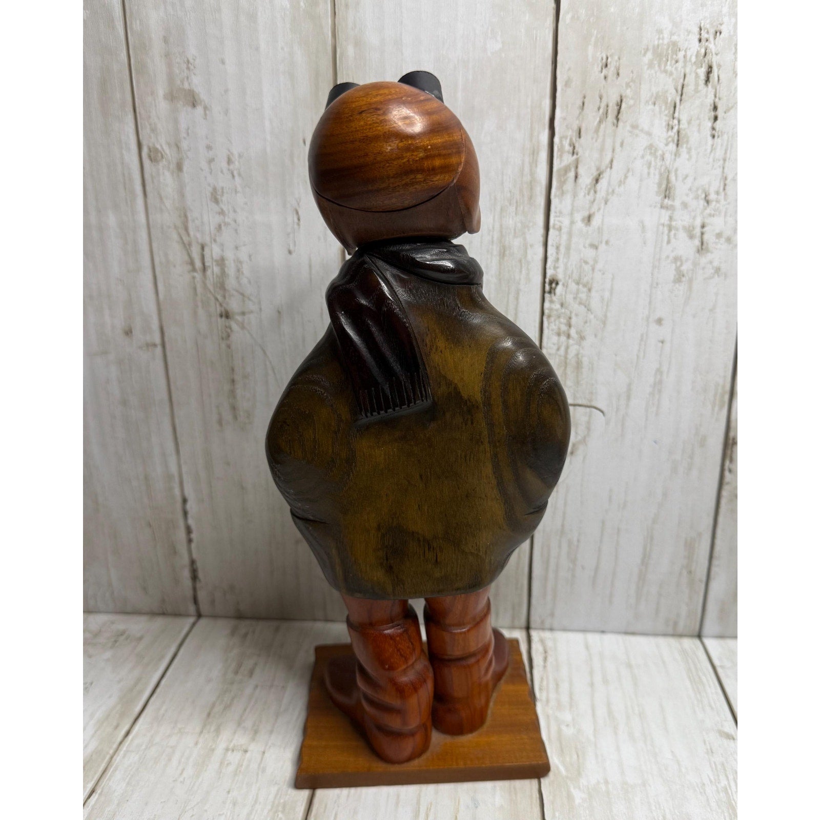 Hand Carved Wooden Pilot 11 inches