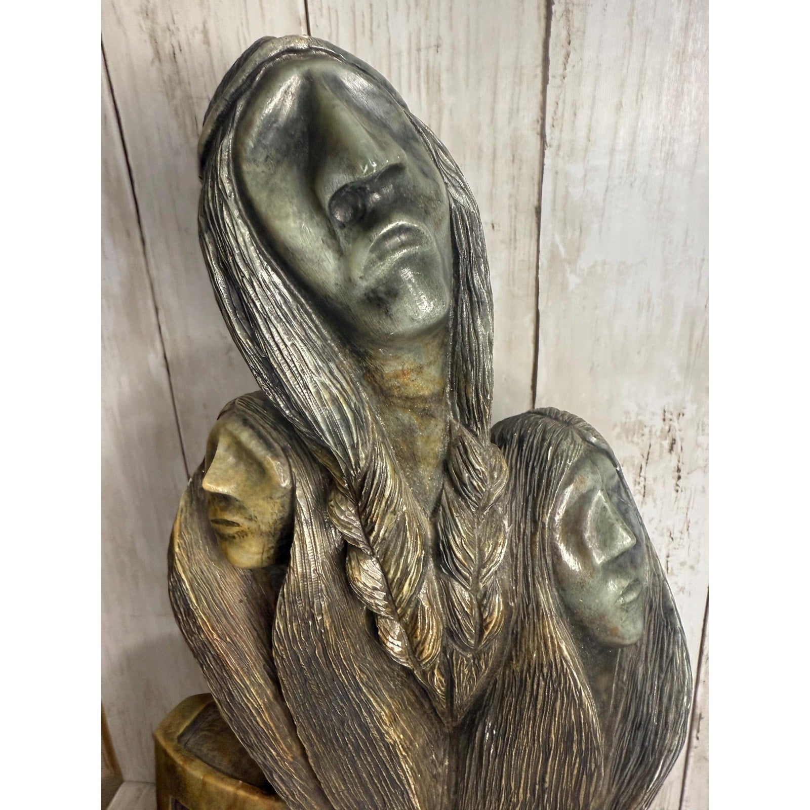 Law by Wayne Ronald Sky Soapstone Carving