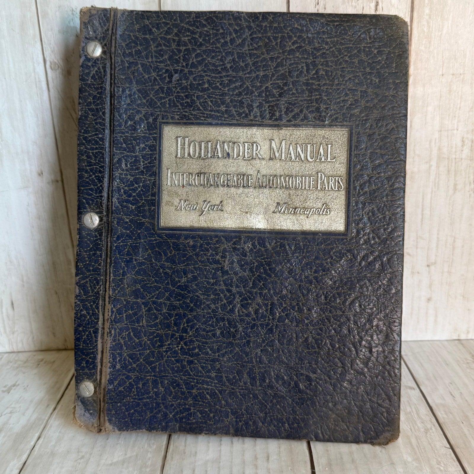 Hollander Manual of Interchangeable Automobile Parts 6th Revised Edition