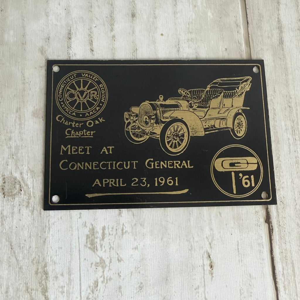 1961 Charter Oak Chapter Meet at the Connecticut General Dash Plaque