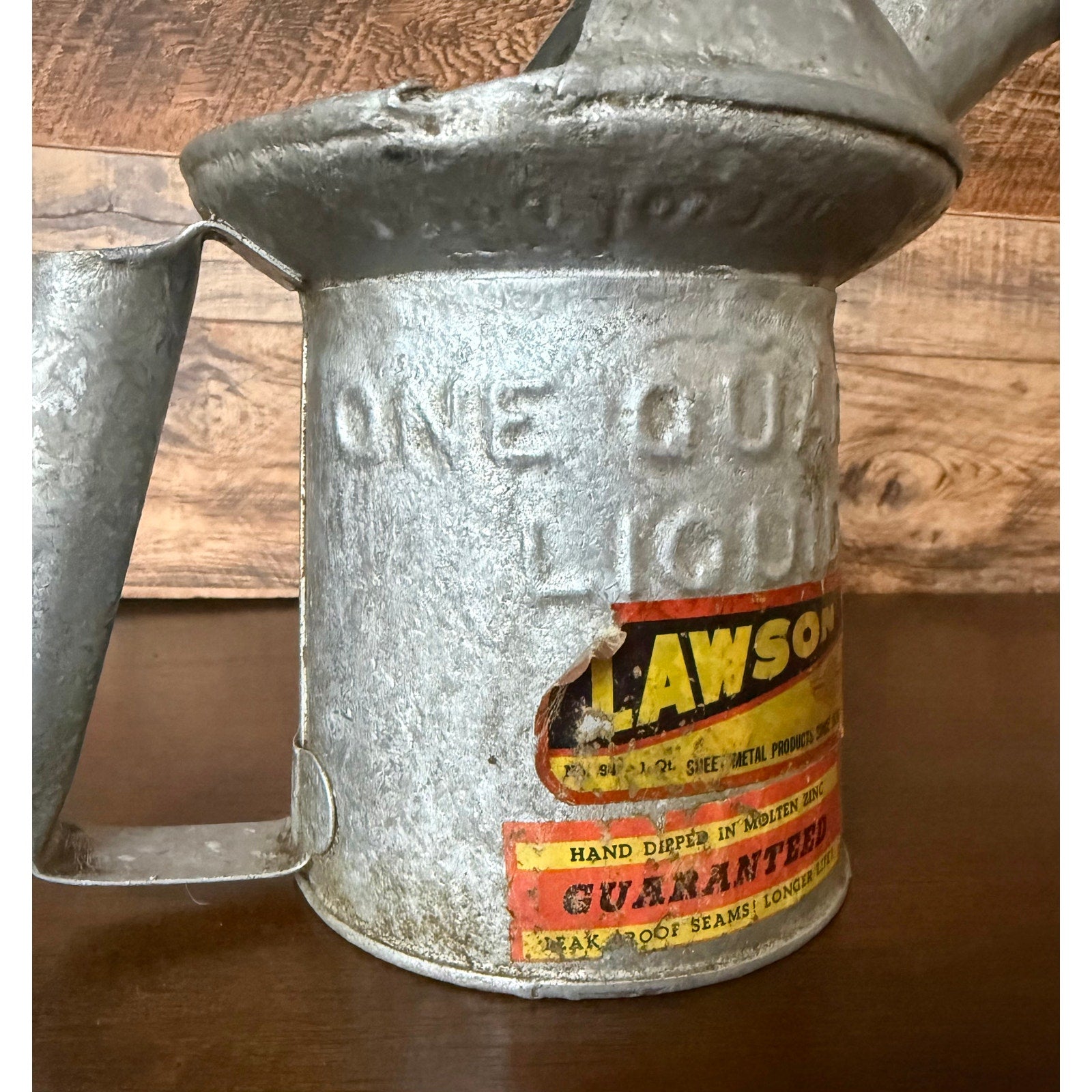 Lawson Cinti 1 Quart Galvanized Liquid Oil Gas Can W/spout Type Q-10