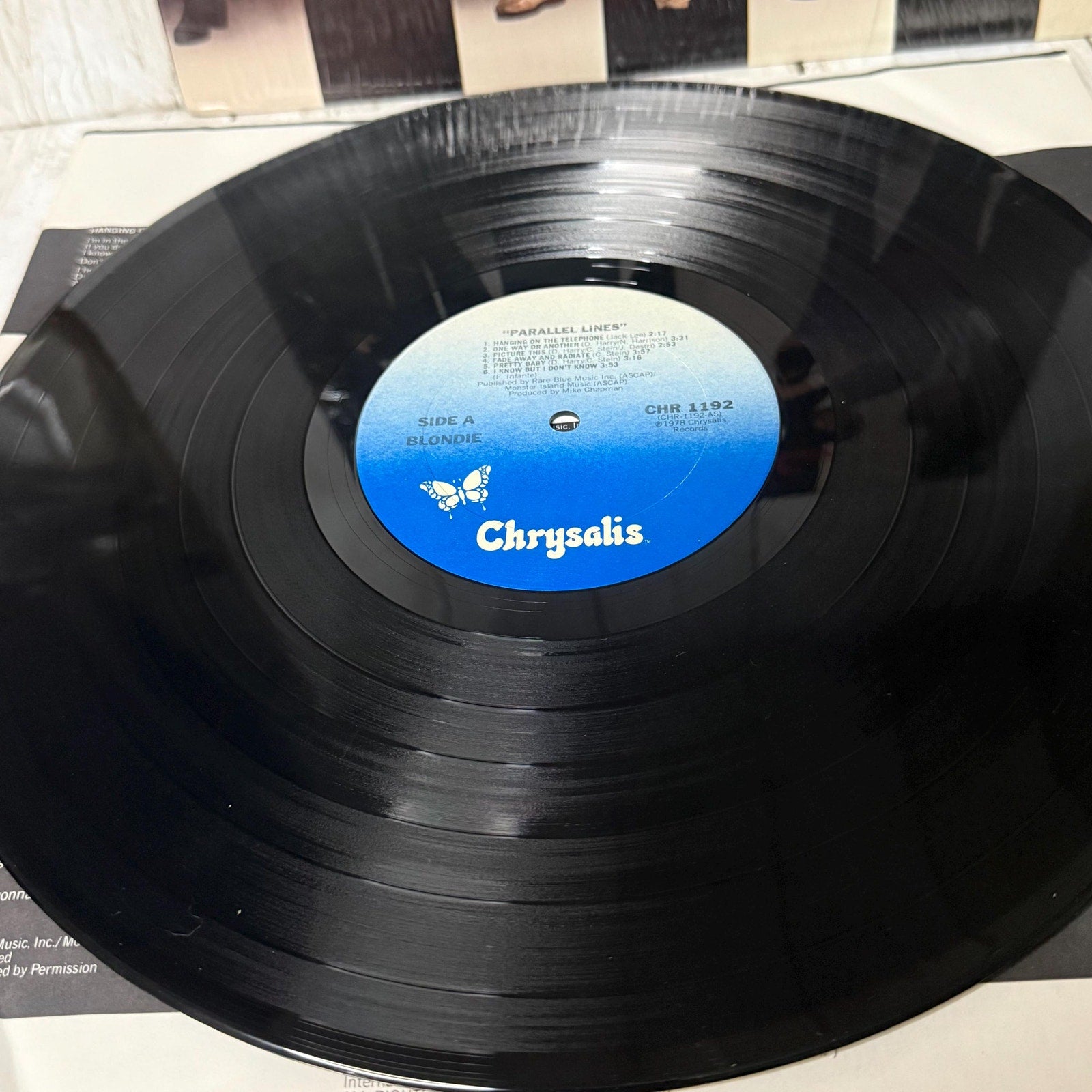 Vintage Blondie Parallel Lines Vinyl Record