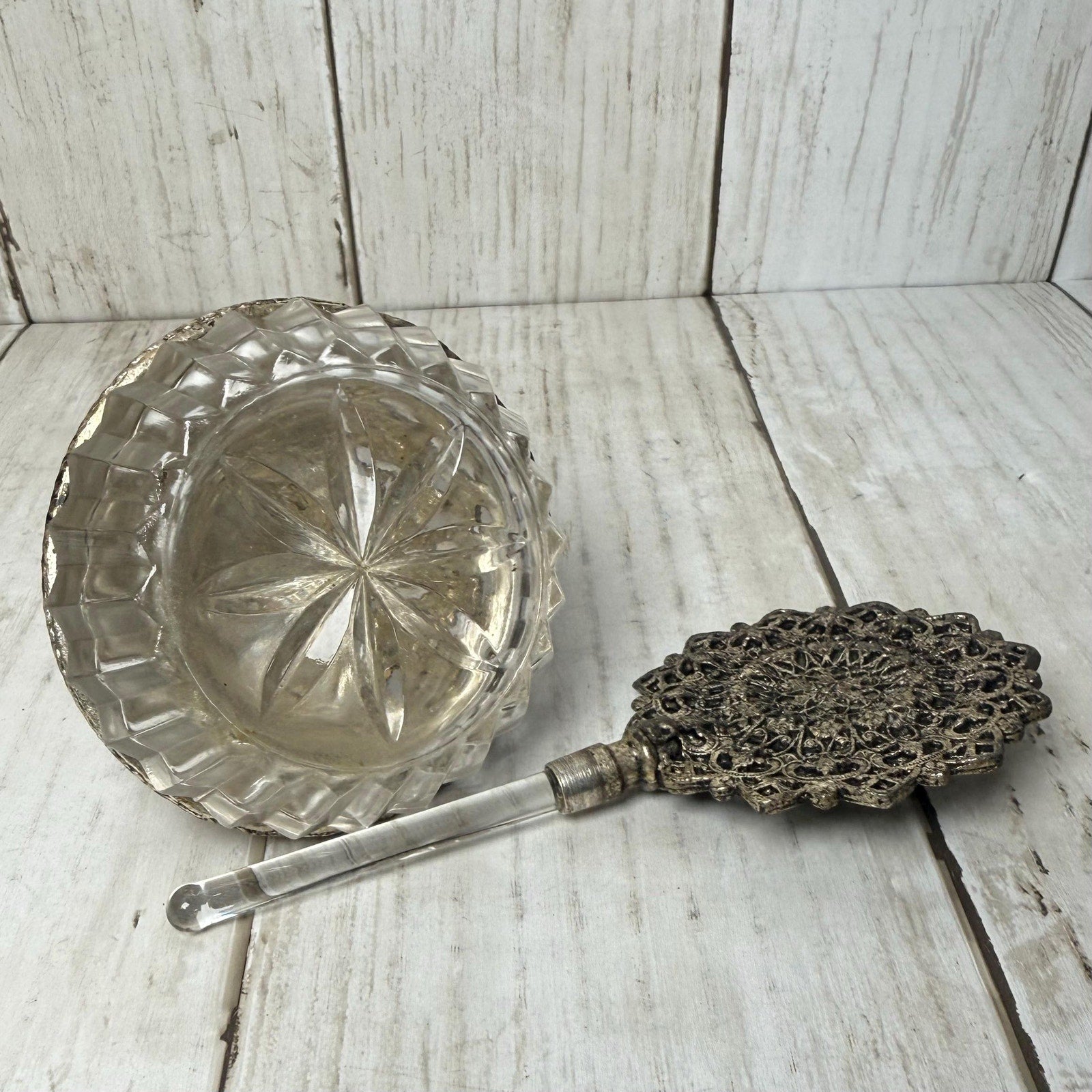 Ornate Dogwood Flower Perfume Bottle