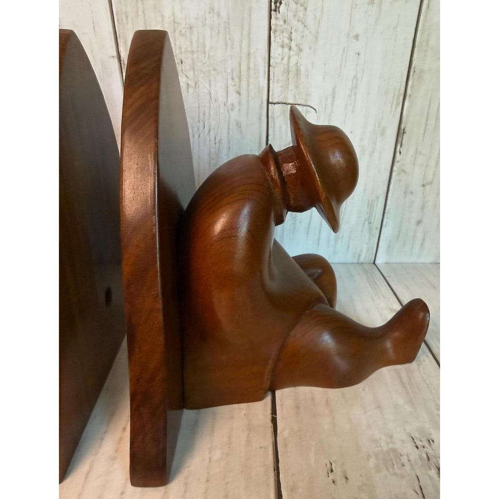 Hand Carved Siesta Bookends