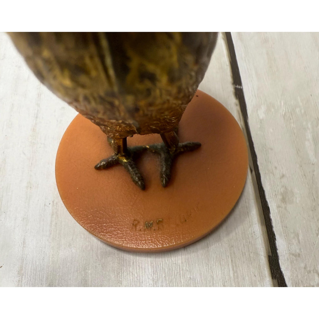 Rare Bronze Rooster Pin Holder