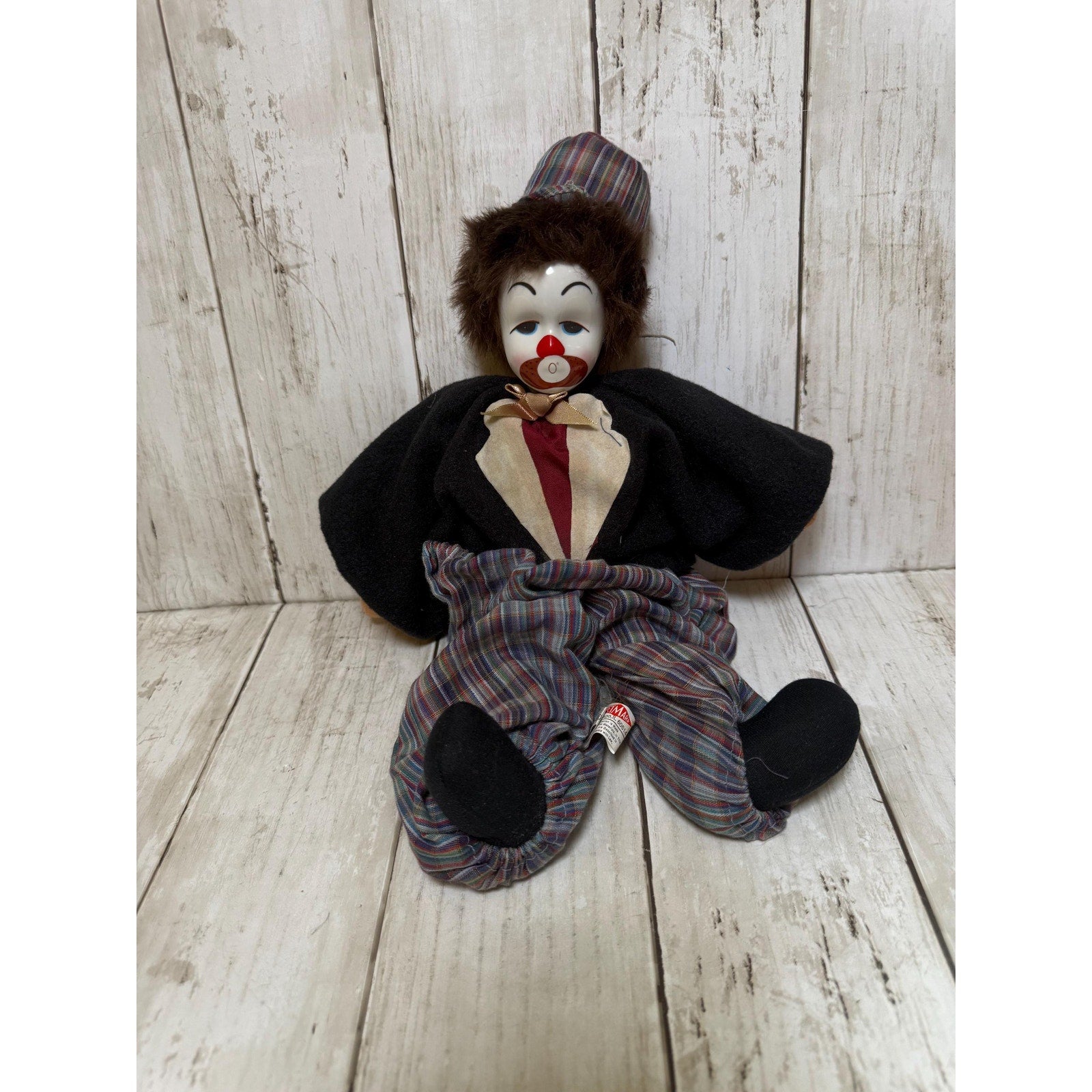 Artmark Porcelain Face Clown Doll
