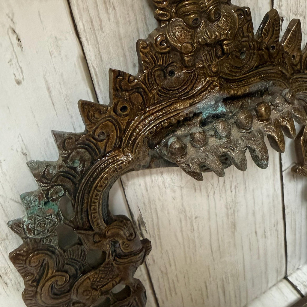 Kirtimukha Prabhavali Brass Wall Hanging