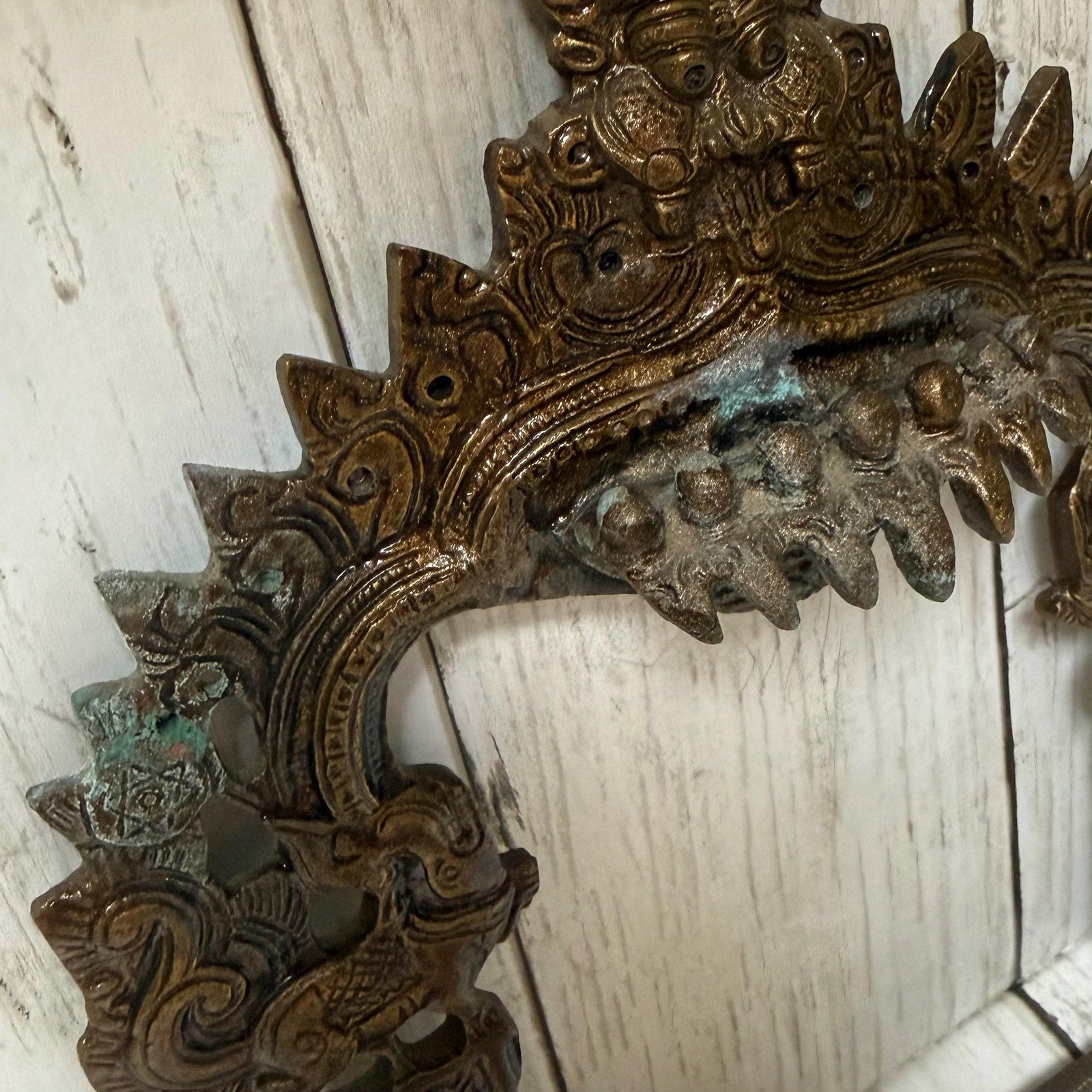 Kirtimukha Prabhavali Brass Wall Hanging