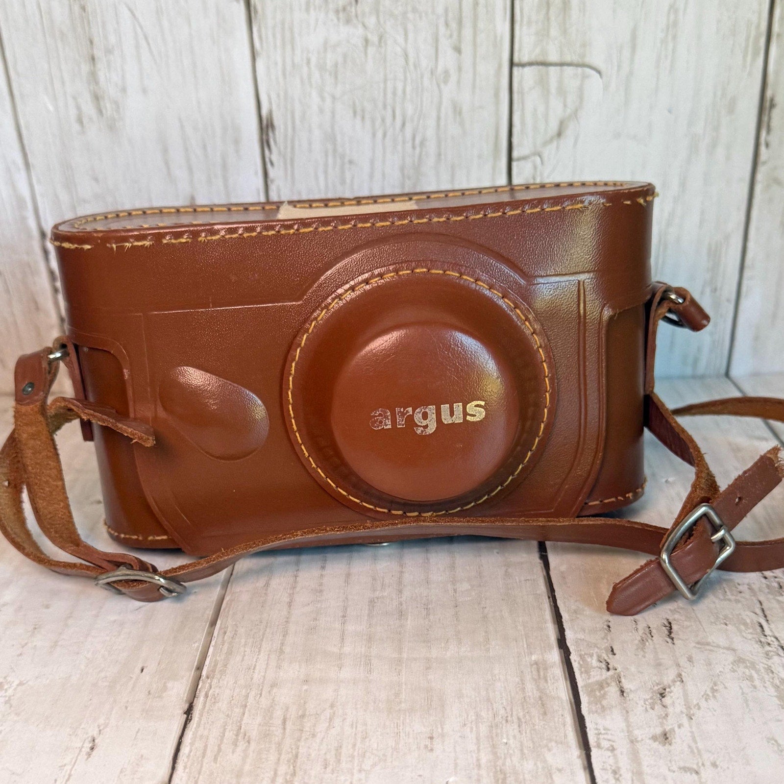 Argus C3 Camera "The Brick" with Leather Case & Booklet