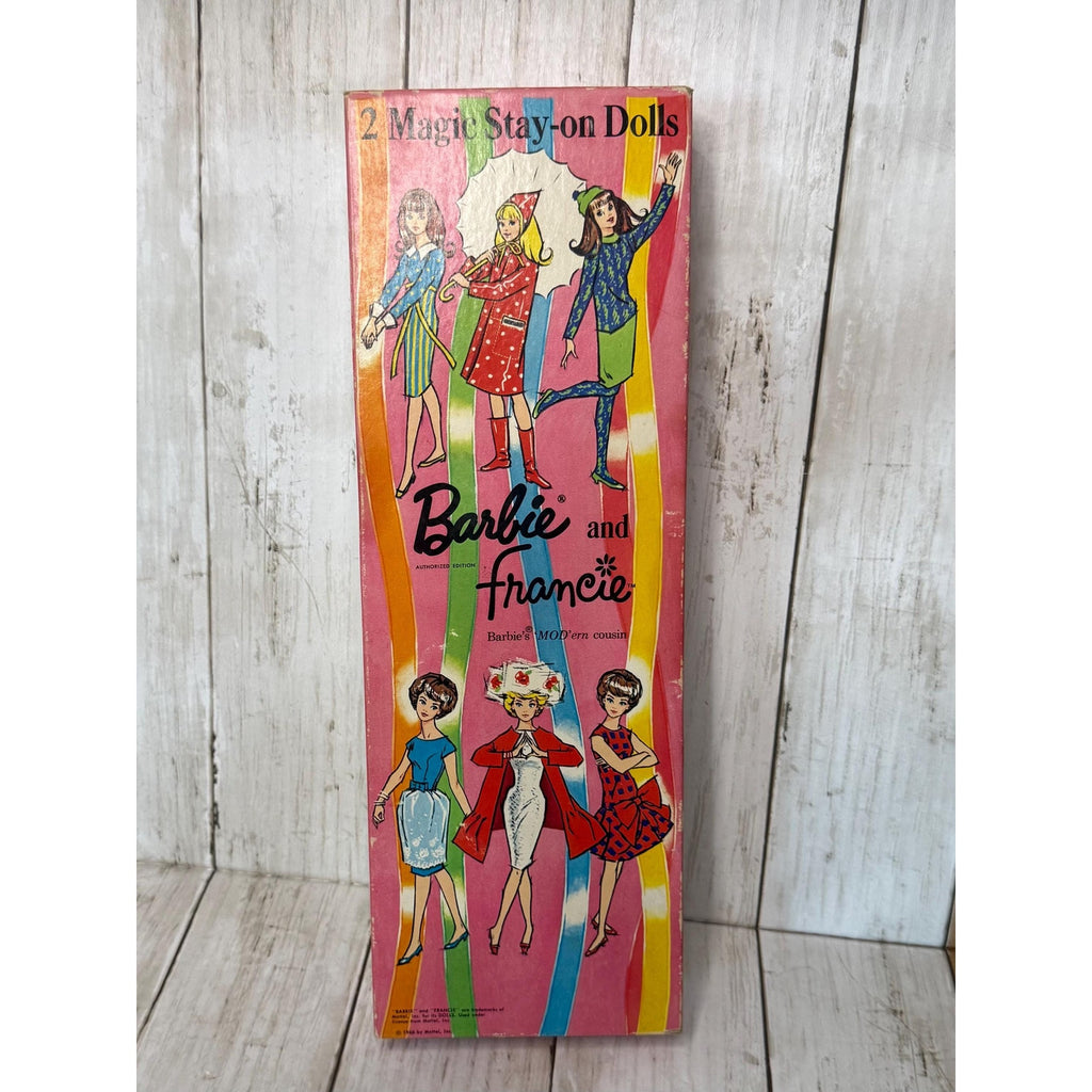 Barbie Paper Dolls in Barbie and Francie Box