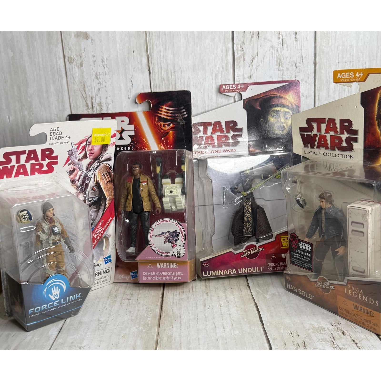 Lot of 4 Star Wars Action Figures