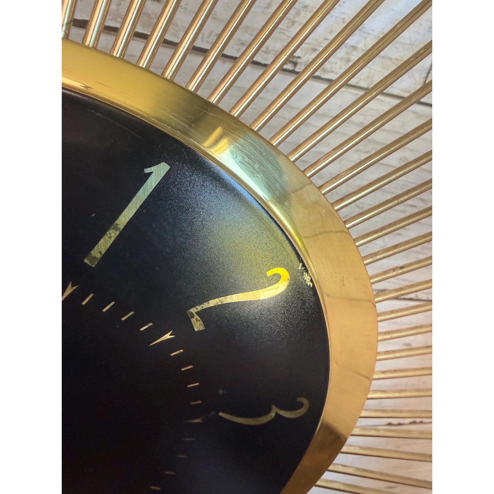 GE Mid Century Starburst Wall Clock