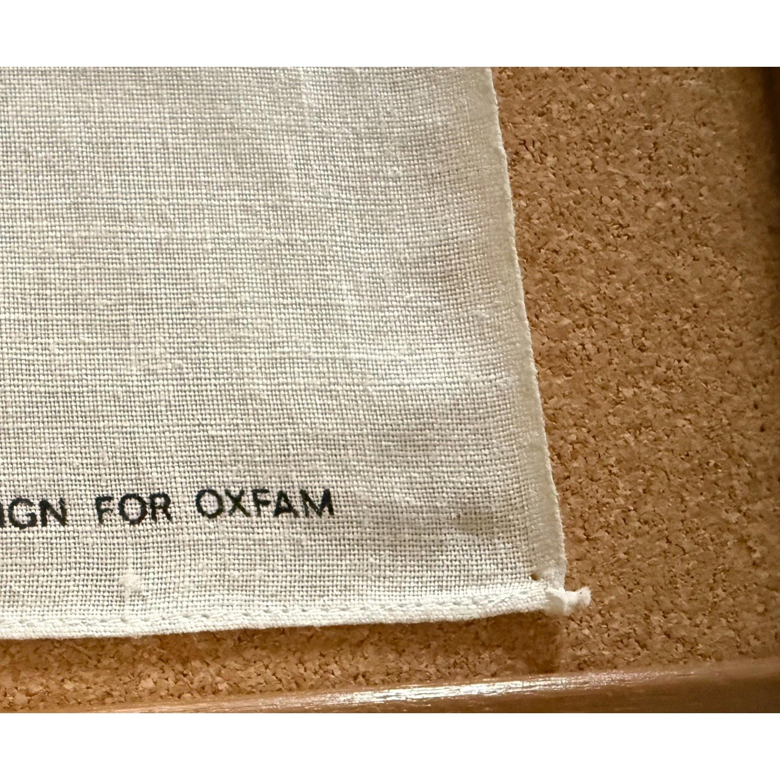 Unused OXFAM Circa 60s/70s BELINDA LYON Happy Hippo Tea Towel Flower Power