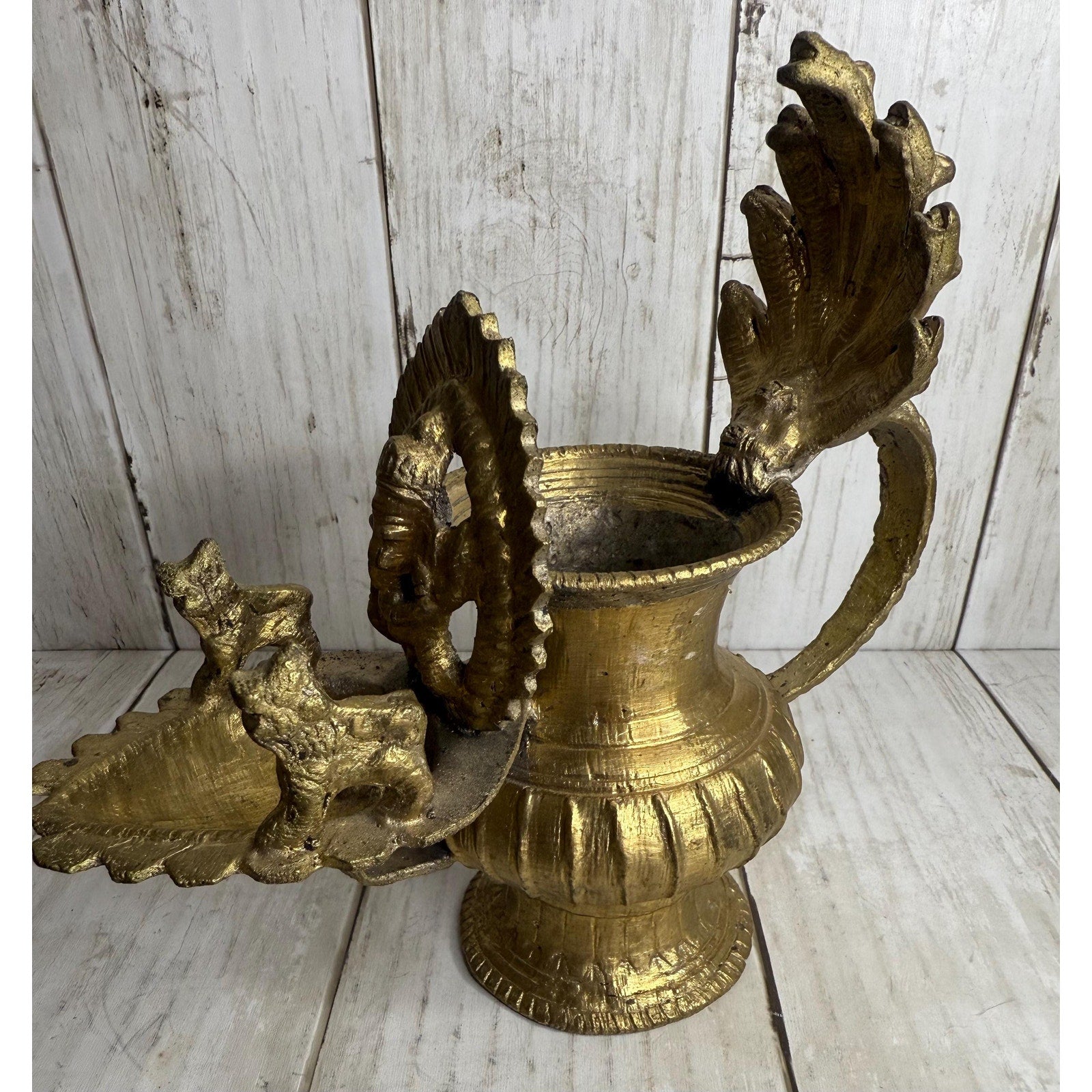 Nepalese Sukunda Brass Oil Lamp