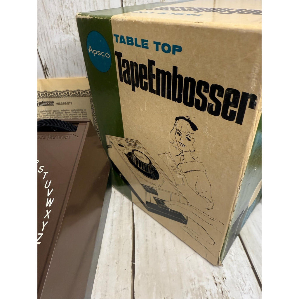 Apsco Table Top Tape Embosser Model TE-60