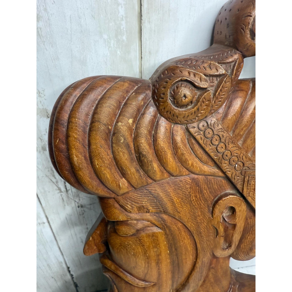 Wood Carving Wall Hanging of Shah Jahan
