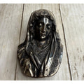 Small JB Jennings Pewter and Silver Coated Mary Wall Figure